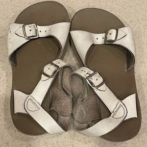 Sun SAN Salt Water Surfers Sandals White Size 12